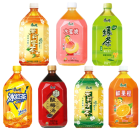 1L*12瓶/箱装康师傅冰红茶/绿茶/茉莉蜜茶/茉莉清茶/蜂蜜柚子茶/酸梅汤/水晶葡萄