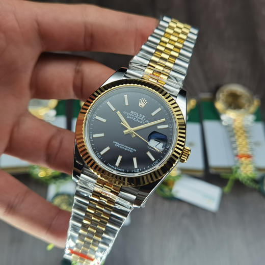 AR劳力士日志型腕表41毫米，电镀18k真金 商品图12