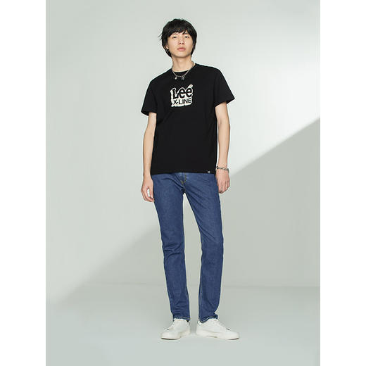 【尺码28-29，38】LeeXLINE 21春夏705标准中腰小直脚蓝色男牛仔裤LMR7056UWCAR 商品图2