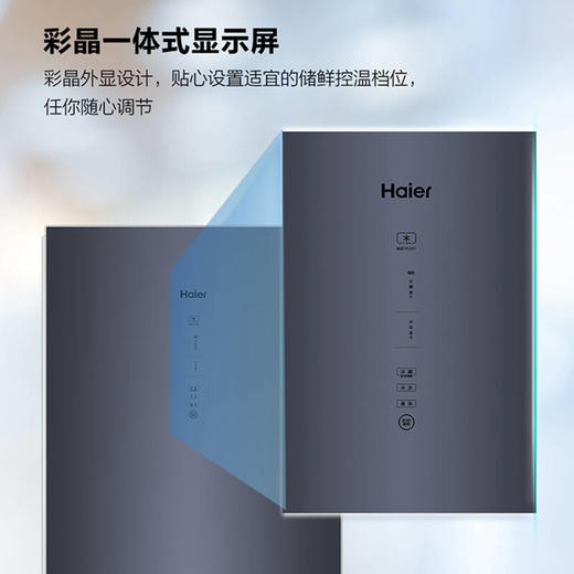 海尔冰箱双开门小型两门超薄电冰箱272升双变频风冷无霜BCD-272WLHC2D0B1 商品图2