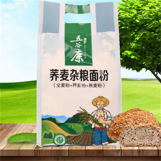 荞麦杂粮面粉750g 全麦粉+燕麦粉+荞麦粉 商品图0