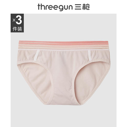 棉氨彩条腰三角裤（3条装）-B51994B11 商品图1