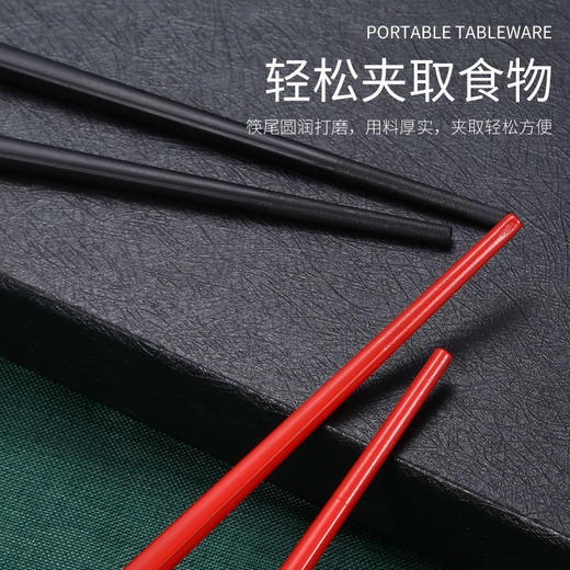 学生便携式不锈钢餐具三件套成人筷子勺子套装上班族勺叉筷套装 商品图7