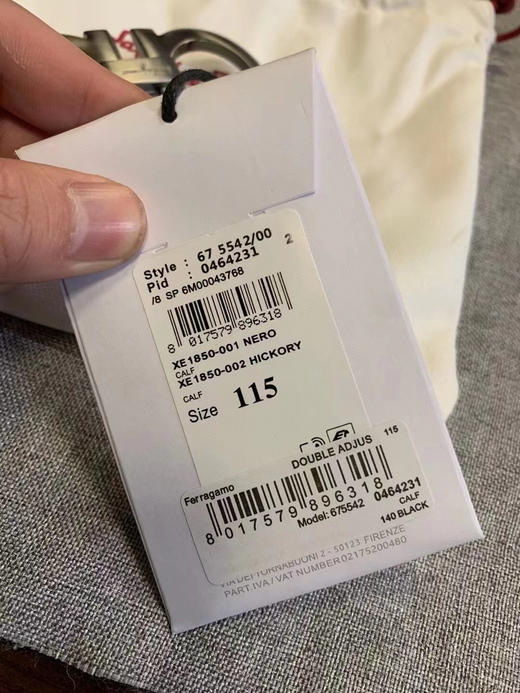 菲拉家男士商务休闲拉丝铜扣腰带，货号0464234. 官价4000 商品图2