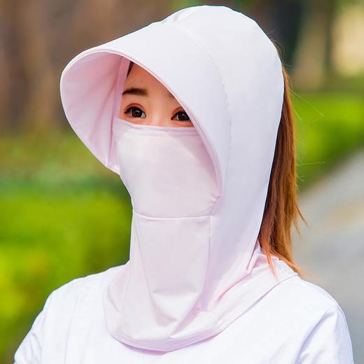帽子女防晒遮阳帽防紫外线冰丝材质骑行防尘防晒女太阳帽围脖护颈 商品图6