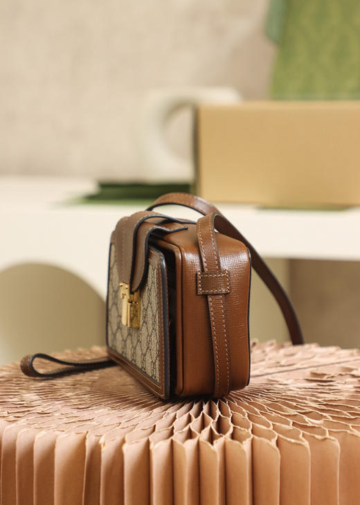 ▪️ 𝙂 𝙂复古盒子包#614368# 原厂皮▪️ 商品图3