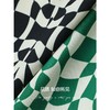 【秒杀】COCOBELLA时尚几何棋盘格图案半身裙女侧开叉遮胯长裙HS503 商品缩略图3