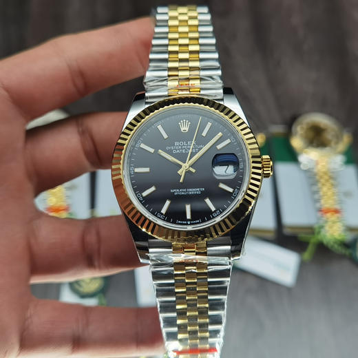 AR劳力士日志型腕表41毫米，电镀18k真金 商品图11