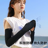 防晒袖套女夏季冰丝防晒手臂套加大宽松冰袖韩版ins 开车防紫外线 商品缩略图3