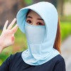 帽子女防晒遮阳帽防紫外线冰丝材质骑行防尘防晒女太阳帽围脖护颈 商品缩略图7