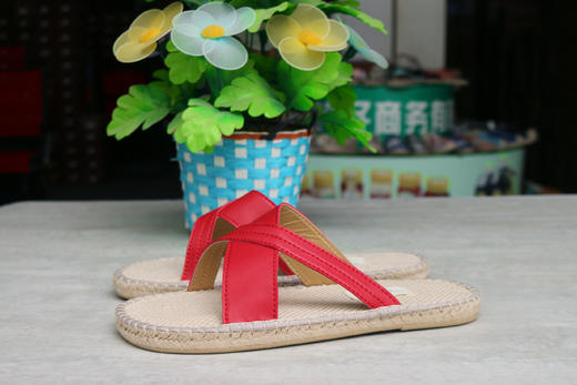 【买麻鞋，雅路人】防脚臭，休闲凉拖亚麻鞋手工鞋YT-12 商品图3