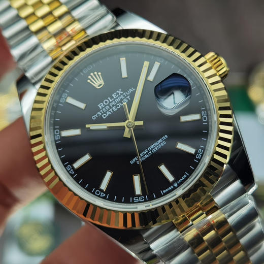 AR劳力士日志型腕表41毫米，电镀18k真金 商品图14