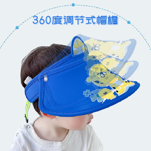 【宝宝空顶太阳帽】夏季卡通男女童防晒帽 儿童空顶帽透气吸汗凉爽帽 商品图2