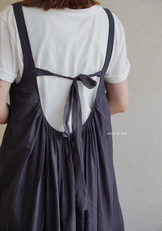 Elsa esturgie米色/炭黑法式背带裙 商品图8