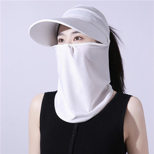 防晒帽子+面罩两件套组合装夏季百搭款2022年爆款推荐户外骑车帽 商品图5