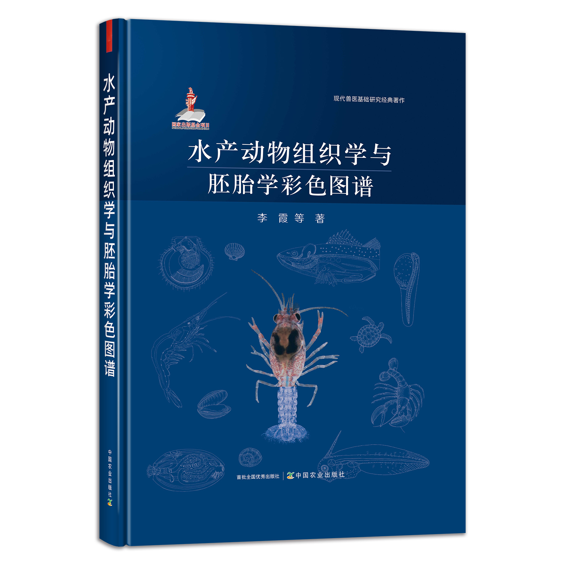 水产动物组织学与胚胎学彩色图谱【官方正版】 9787109283930 水产 动物组织 胚胎 水产动物胚胎 动物胚胎