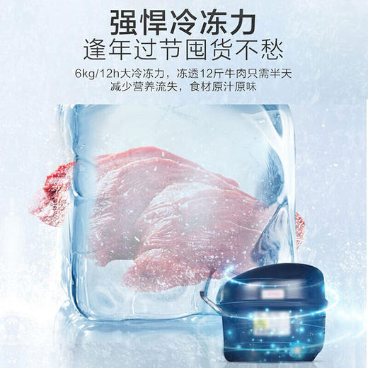 海尔冷柜 家用小型冰柜142升 冷柜一机六用宽幅调温3D逆循环速冷技术抑菌防霉门封BC/BD-142GHZ 商品图6