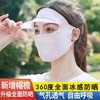 全脸遮阳帽 新款升级帽檐款防晒防尘透气防紫外线薄款遮脸面罩 商品缩略图2