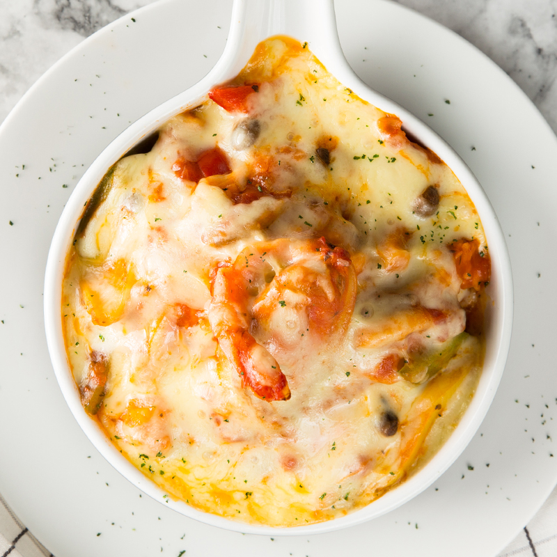 海鲜芝士咖喱焗饭（微辣，需烤箱加热）