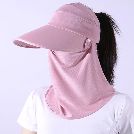 防晒帽子+面罩两件套组合装夏季百搭款2022年爆款推荐户外骑车帽 商品图7