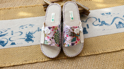 【买麻鞋，雅路人】手工女士凉拖麻鞋甘谷手工麻鞋手工居家防臭女士拖鞋YT-10 商品图4