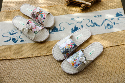 【买麻鞋，雅路人】手工女士凉拖麻鞋甘谷手工麻鞋手工居家防臭女士拖鞋YT-10 商品图0