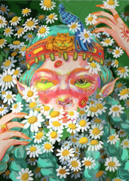 陈大欣｜『小雏菊』A4版画