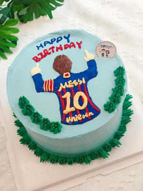手绘足球奶油蛋糕 下单前请仔细阅读商品详情