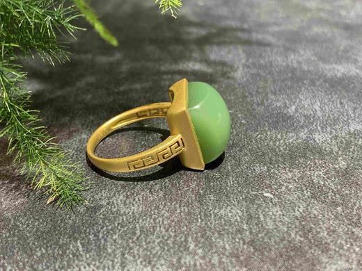 【御珠宫坊】金镶碧玉戒指 商品图2