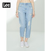 Lee都市骑士411舒适浅蓝男友酷女九分牛仔裤LWZ4115PCATK 商品缩略图0