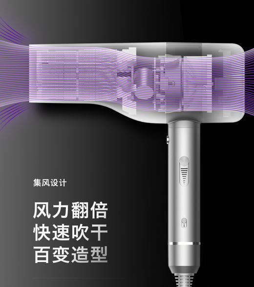 康夫电吹风机家用大功率负离子恒温护发专业发廊造型速干静音风筒 商品图2