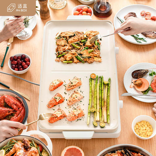 适盒A4BOX双盘IH双口电磁炉多功能料理炉网红聚嗨炉 商品图1