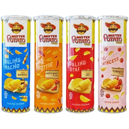 马来西亚薯片先生100g罐装番茄烧烤薯片小吃零食 商品图0