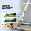 中盛画材1780猪鬃平峰油画笔水粉笔丙烯水彩画笔平头画笔油画颜料 商品缩略图3