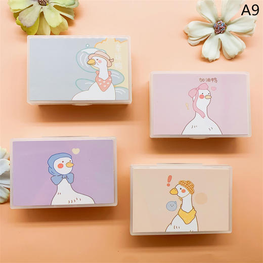 新款简约清新ins风卡通可爱美瞳盒隐形眼镜盒伴侣盒A3/A6/A9 商品图1