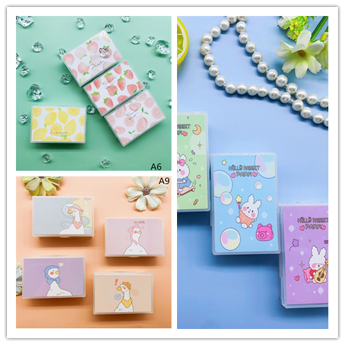 新款简约清新ins风卡通可爱美瞳盒隐形眼镜盒伴侣盒A3/A6/A9