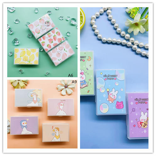 新款简约清新ins风卡通可爱美瞳盒隐形眼镜盒伴侣盒A3/A6/A9 商品图0