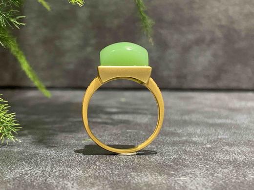 【御珠宫坊】金镶碧玉戒指 商品图4