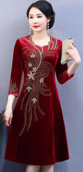 秀丽华服旗袍5013