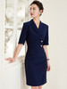 夏正装职业连衣裙工作服气质薄款西装裙工装美容院裙子OL高端女装 商品缩略图0