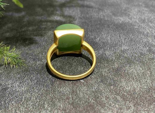 【御珠宫坊】金镶碧玉戒指 商品图1
