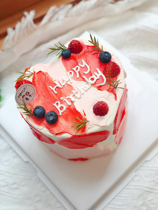 情人节心形奶油蛋糕 下单前请仔细阅读商品详情 商品图0