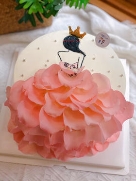 鲜花裙子手绘女神背影 下单前请仔细阅读商品详情