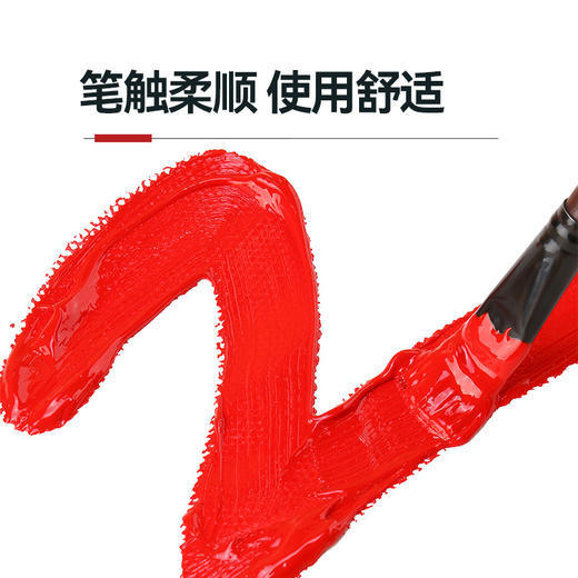 中盛画材820水粉画笔套装丙烯油画水彩颜料画笔尼龙排笔套装平头初学美术生专用6支套装 商品图2