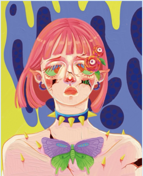 陈大欣｜『《奇怪的她》系列01』A3版画