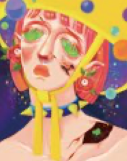 陈大欣｜『《奇怪的她》系列03』A3版画