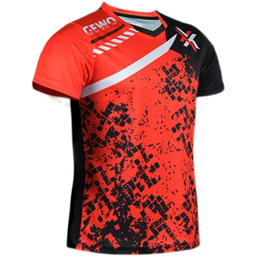 GEWO捷沃透气吸汗速干男女乒乓球运动服装上衣 怒放 商品图4