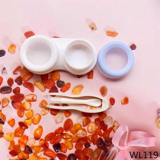 新款卡通宇航员美瞳盒隐形眼镜盒伴侣盒双联盒WL119PP 商品图3