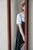 FRANCESCA AMAM LABEL粉/黑/白吊带裙 商品缩略图13