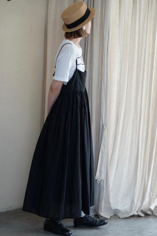 FRANCESCA AMAM LABEL粉/黑/白吊带裙 商品图11